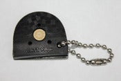 Image of Vintage CAT’S PAW Rubber Heel Keychain w/ Stainless Steel Ball Chain