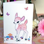 Image of Woodland Fawn Greeting Card