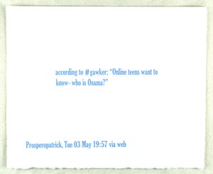 Image of according to #gawker