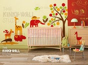 Image of Matching decal stickers for theme Modern Zoo line - KK124