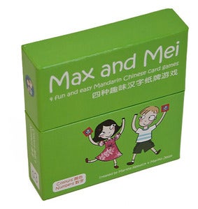 Image of Max and Mei Green Game Cards - Colours and Numbers