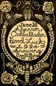 Image of Linocut show poster: Good Luck/Algernon Cadwallader 