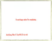 Image of I'm not happy