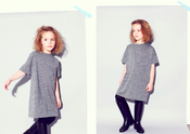 Image of Grey Wool Knit Dress