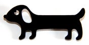 Image of Black Sausage Dog Brooch