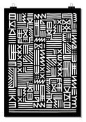 Image of MONOCHROME TRIBAL POSTER