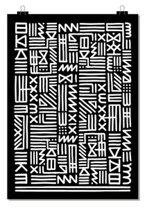 Image of MONOCHROME TRIBAL POSTER