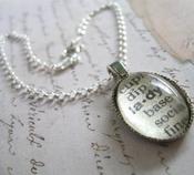 Image of Vintage Dictionary Bracelet -Sterling Chain 