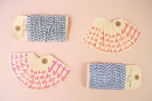 Image of Thanks Gift Tag Set