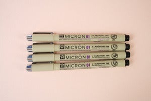Image of Black Micron 01 or 005 point