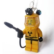 Image of Hazmat Lego Man Necklace