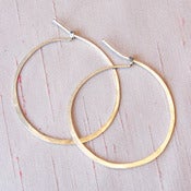 Image of Whisper Hoops, Silver