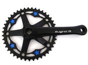 Image of Blue stars -  Black chainring