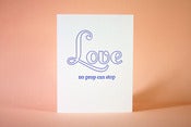 Image of Love No Prop Can Stop - Gay Commitment Card 