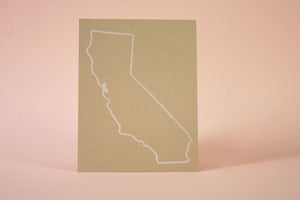 Image of Heart California Postcard