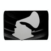 Image of Gramaphone Belt Buckle made from recycled vinyl records.