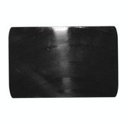 Image of Black Vinyl Belt Buckle made from a recycled vinyl record.