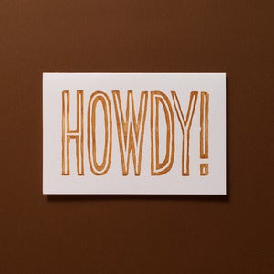 Image of Howdy! Card