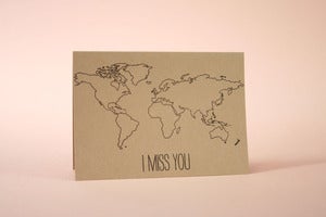 Image of I miss you card