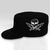 Image of LIVE TO COOK - Black Fatigue Caps