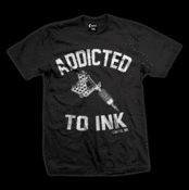 Image of Addicted To Ink Guys T-Shirt Style # 5034