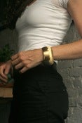 Image of Large round Bracelet Brass.