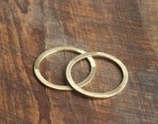Image of Medium flat round brass bracelet