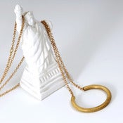 Image of NECKLACE - long - circle - tube