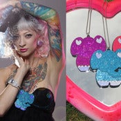 Image of *Limited Edition* New York Couture Glitter ELEPHANT Necklace