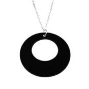 Image of VLING CLASSIC "SUN" Necklace made from a recycled vinyl record.