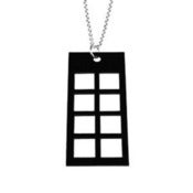 Image of VLING CLASSIC "COTILLION" Necklace made from a recycled vinyl record.