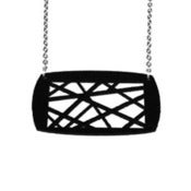 Image of VLING CLASSIC "CAPITOL" Necklace made from a recycled vinyl record.