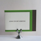 Image of Personal Folded Notes - Green and Brown