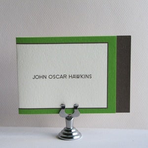 Image of Personal Folded Notes - Green and Brown