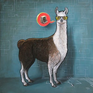 Image of OK Llama print