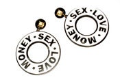 Image of SexLoveMoney Earrings