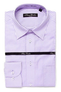 Image of KLAUSS KL11703 PURPLE PLAID SHIRT