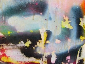 Image of Pink and Red Graffiti Print 1