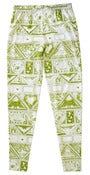 Image of Stamp Sheet Print Leggings (olive)