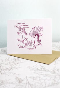Image of Unicorn Love - Blank Note Card
