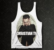 Image of Christian TV Unisex White Tank