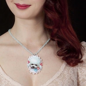 Image of Kitsch Doiley Necklace - Poodle