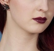Image of Starry Night Black Bird Earrings 