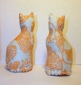 Image of 4" Orange Patterned Tabby Cat