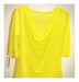 Image of Draped V neck T POP Yellow