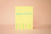 Image of Make a Wish Happy Birthday card 