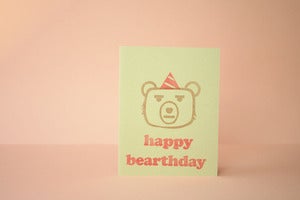 Image of Happy Bearthday Card