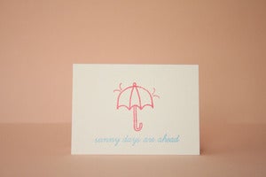 Image of Sunny days are ahead- sympathy card