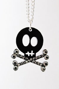 Image of Skully Necklace - Black