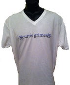 Image of White V Neck Tee